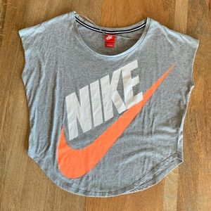 NWOT Cropped Swoosh Top